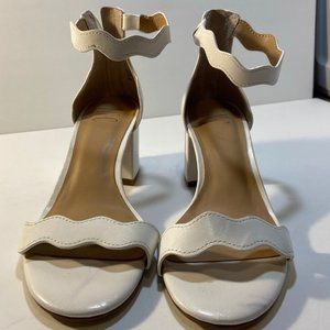 White I.N.C. Ankle strap Heels